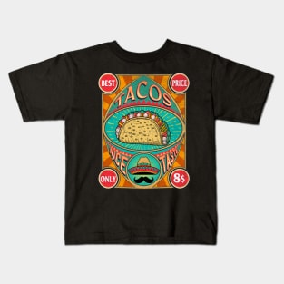 Vintage Tacos Kids T-Shirt